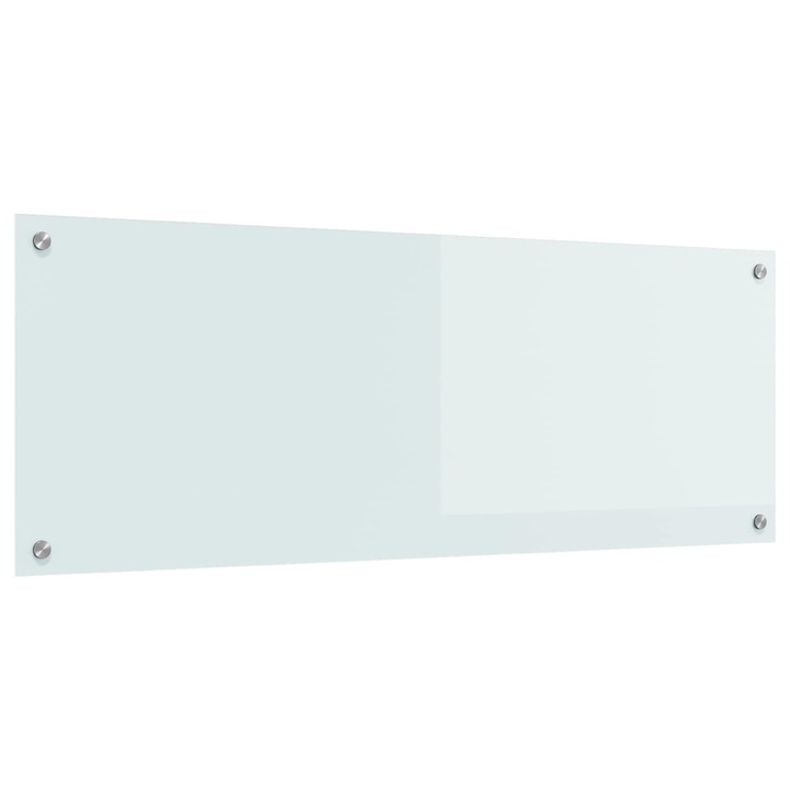 vidaXL Konyhai splashback Fehér 110 x 40 cm edzett üveg 42001286