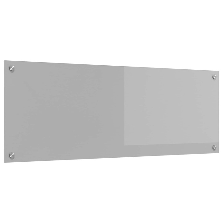 vidaXL Konyhai splashback Világosszürke 110 x 40 cm edzett üveg 42001304