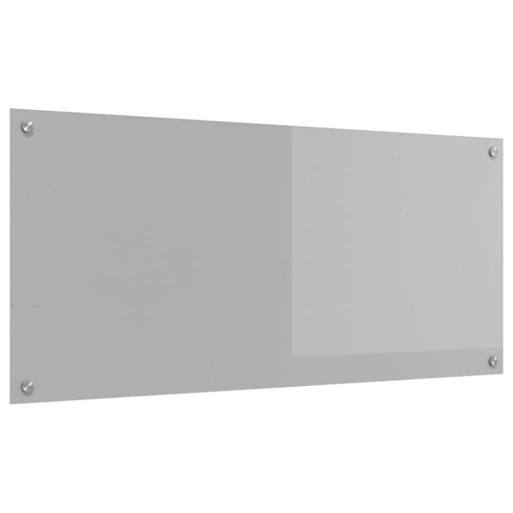 vidaXL Konyhai splashback Világosszürke 110 x 50 cm edzett üveg 42001305