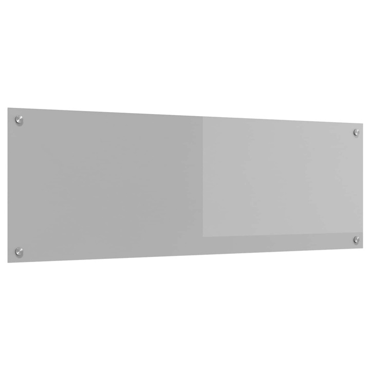 vidaXL Konyhai splashback Világosszürke 120 x 40 cm edzett üveg 42001307