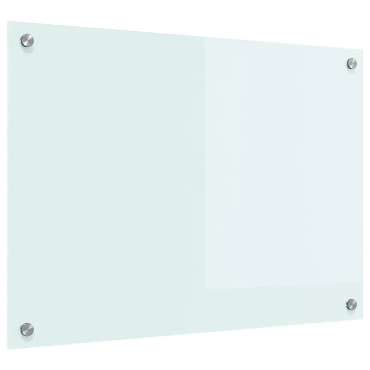 vidaXL Konyhai splashback Fehér 70 x 50 cm edzett üveg 42018009