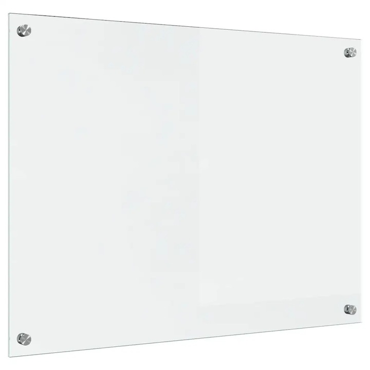 vidaXL Konyhai splashback Átlátszó 80 x 60 cm edzett üveg 42018025