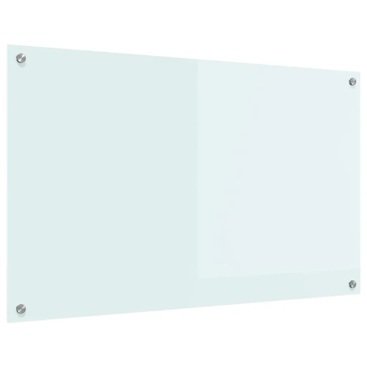 vidaXL Konyhai splashback Fehér 100 x 60 cm edzett üveg 42018019