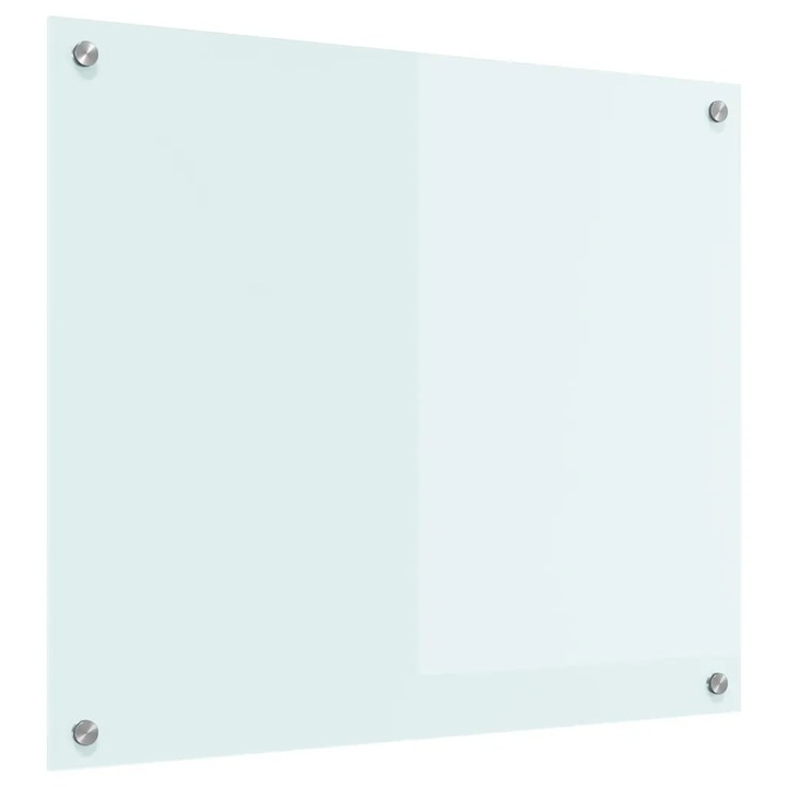 vidaXL Konyhai splashback Fehér 70 x 60 cm edzett üveg 42018010