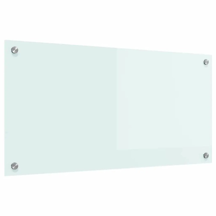 vidaXL Konyhai splashback Fehér 80 x 40 cm edzett üveg 42018011