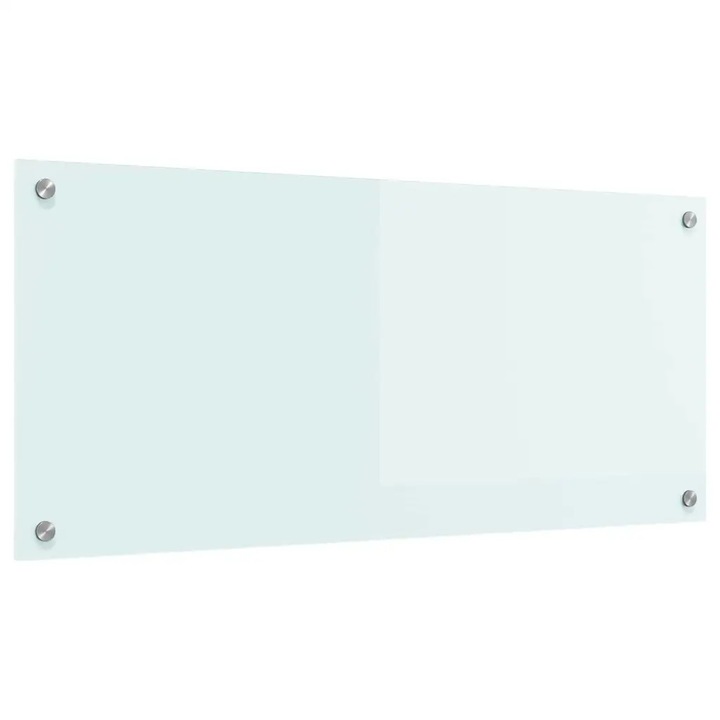 vidaXL Konyhai splashback Fehér 90 x 40 cm edzett üveg 42018014