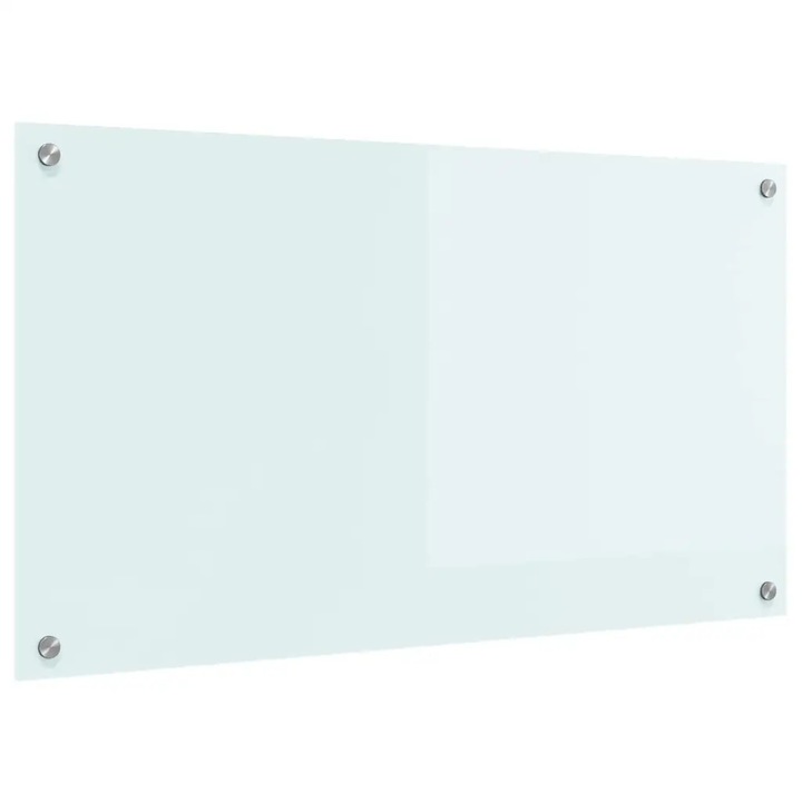 vidaXL Konyhai splashback Fehér 90 x 50 cm edzett üveg 42018015