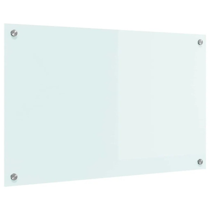 vidaXL Konyhai splashback Fehér 80 x 50 cm edzett üveg 42018012