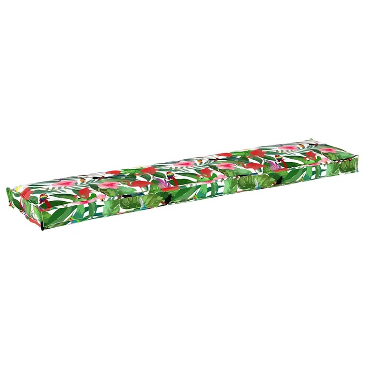 vidaXL Raklap Párna Trópusi dzsungel 180 x 40 x 8 cm Oxford Szövet 42001677