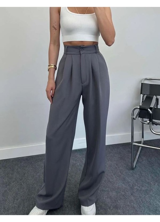 Pantaloni Tendeza Palazzokkk, Gri