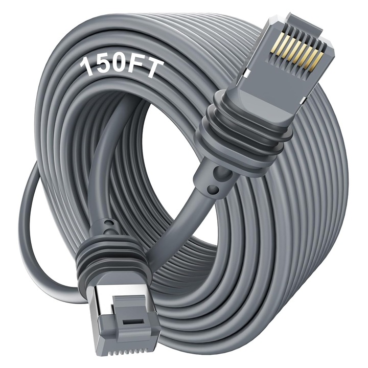 Кабел Ethernet Starlink Gen 3, 46м, 2000 Mbps, устойчив на атмосферни влияния, със защитени накрайници