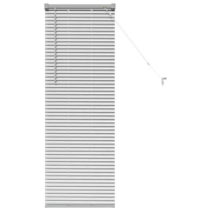 Jaluzele venetiene Manual vidaXL, Argintiu 130 x 45 cm Aluminiu