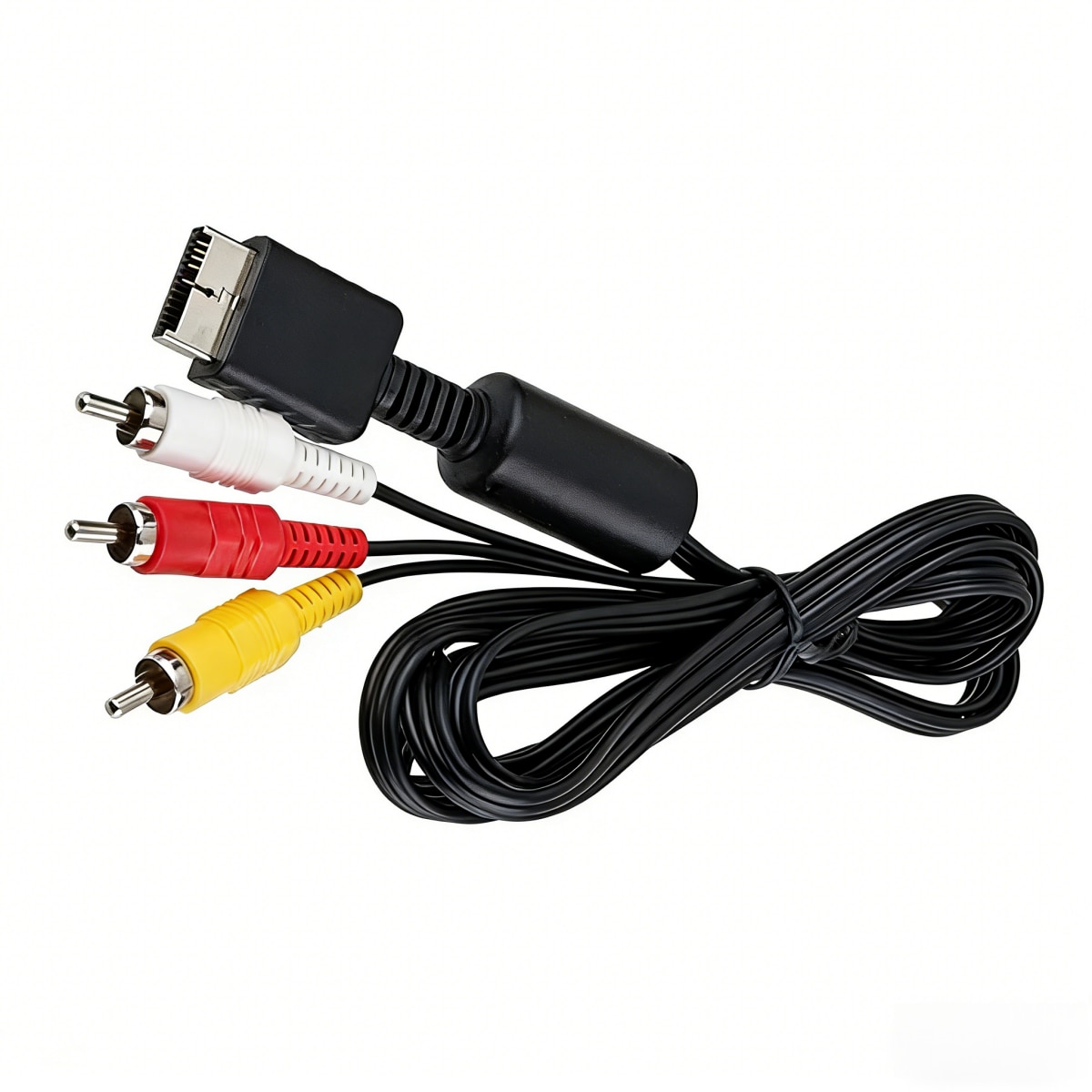 Cablu AV pentru PlayStation 2, 1.8m, conectori RCA (galben, rosu