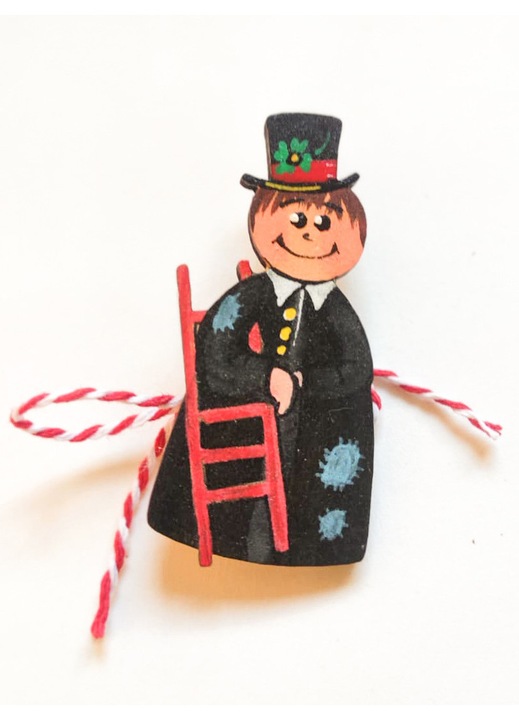 Brosa-martisor handmade Cosar Norocos