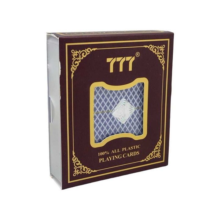 Set Carti de Joc Profesionale 100% Plastic – Model Elegant pentru Bridge