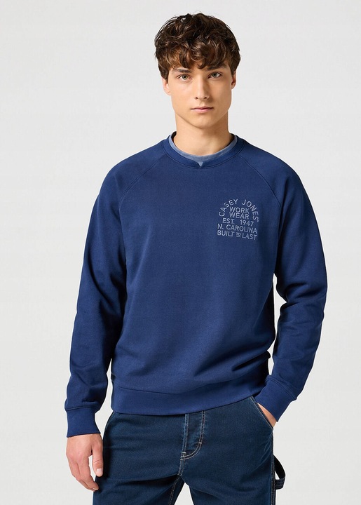 Мъжки суичър, Wrangler, Casey Jones, памук, син