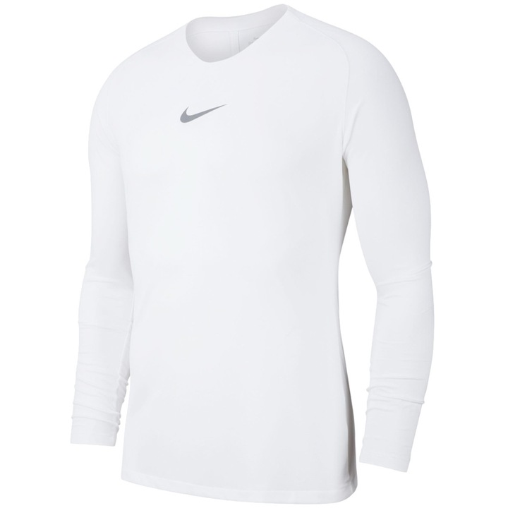 Bluza pentru barbati, Nike Dry Park First Layer Longsleeve 2609, Alb