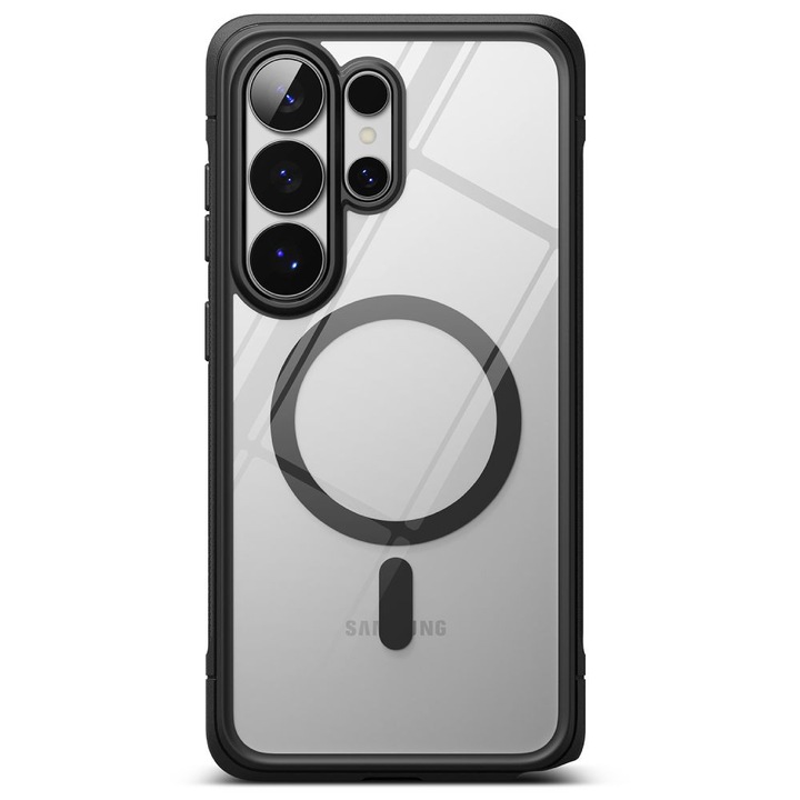 Carcasa Ringke Fusion Bold cu MagSafe compatibila cu Samsung Galaxy S26 Ultra, Negru