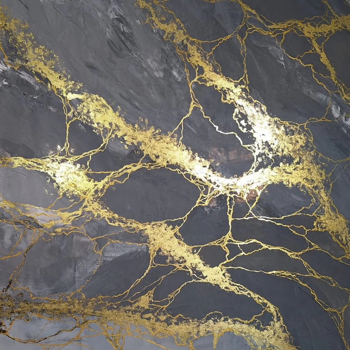 Foita decorativa stucco, aurie - 16x16 cm, 100 buc