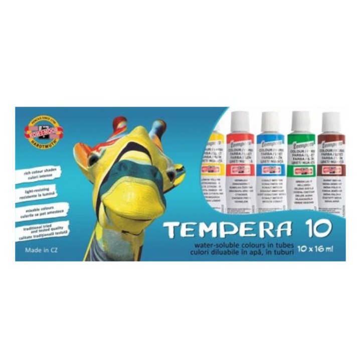 Tempera 10 Culori 16ml Koh-I-Noor