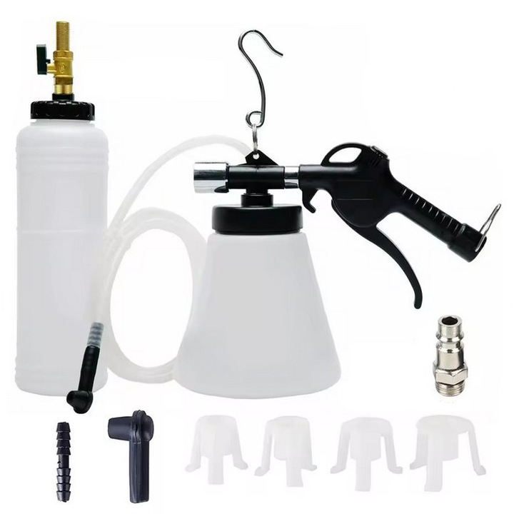 Kit aerisire frane auto 0.75L cu pompa vacuum si 4 adaptoare universale 21-41 mm