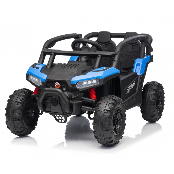 Masinuta electrica pentru copii Nichiduta Buggy 4WD Sports Blue 12V, cu telecomanda 2.4G, usi cu deschidere,2 motoare, lumini led, roti robuste, slow start, mp3/usb