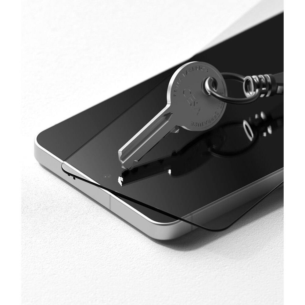 Set 2 folii sticla securizata Ringke Easy Slide, Kit montare inclus, compatibile cu Samsung Galaxy S26, Transparent