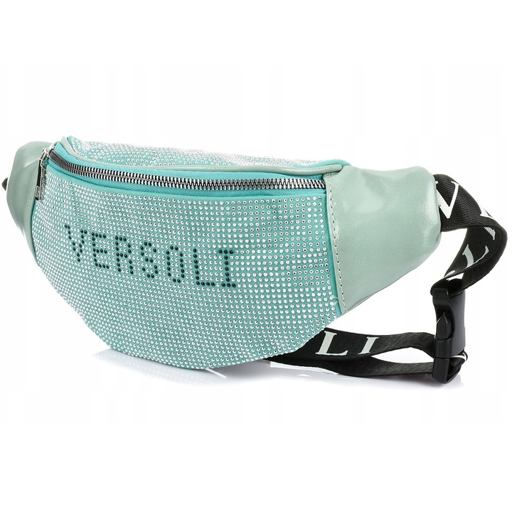 Saszeta Damska Versoli, mare, ecologica, mint, 33x14x7cm