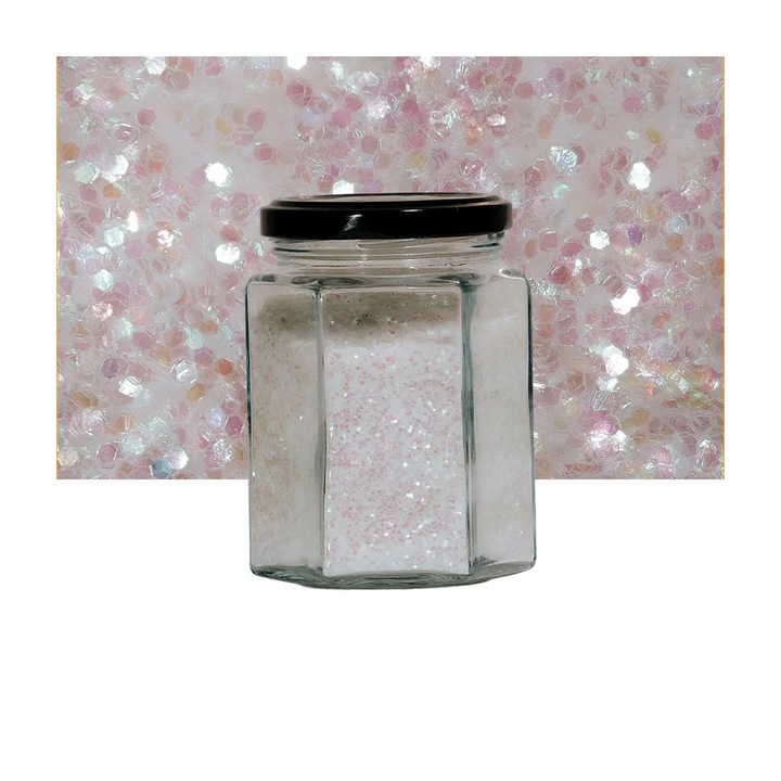 Интензивен пигментен декоративен брокат, за интериорни стени, Decosti, 200 гр (бледорозов)