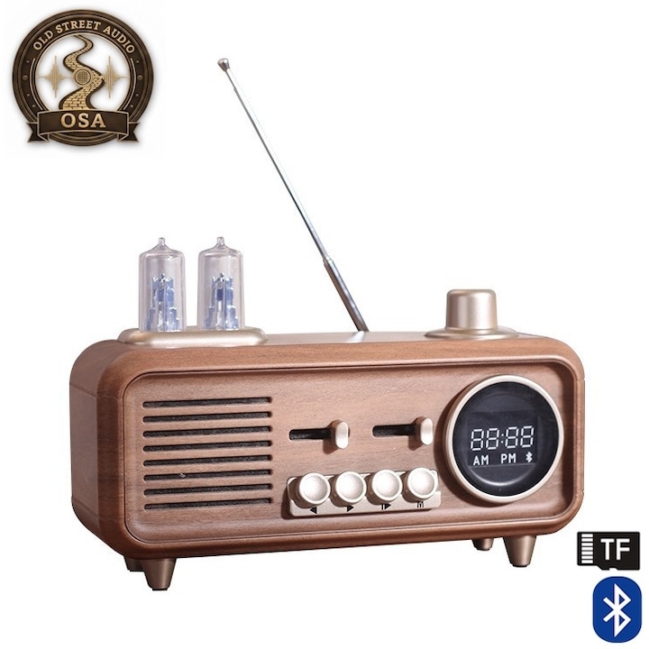 Boxa portabila Old Street Audio AS19 Retro Bluetooth, 5W, 1800mAh, multicolor