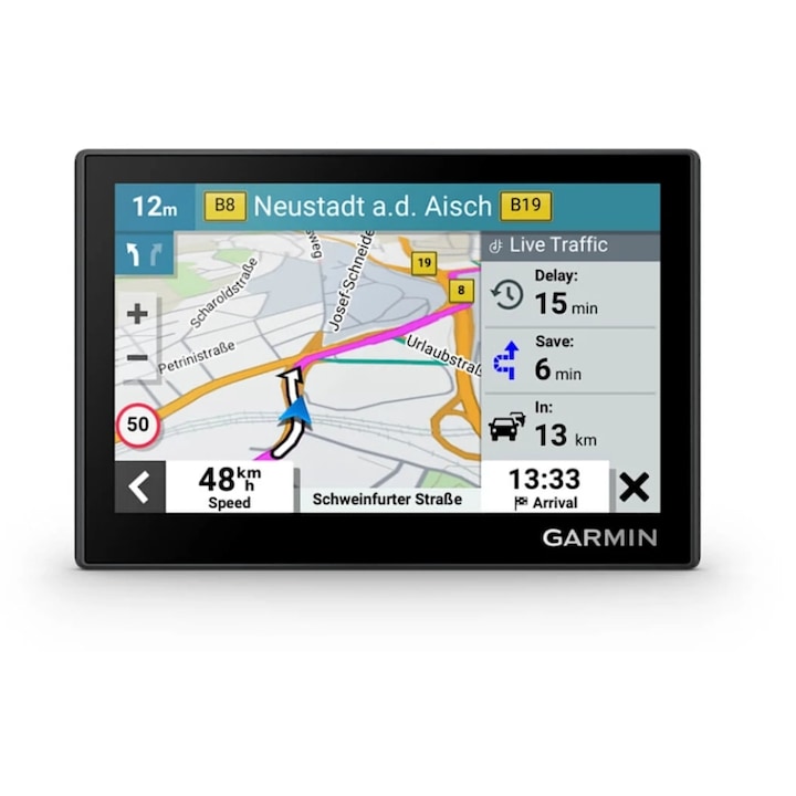 Navigatie GPS Garmin Drive 53 Full EU, Ecran multitactil WVGA 800x480, 16GB Flash Negru