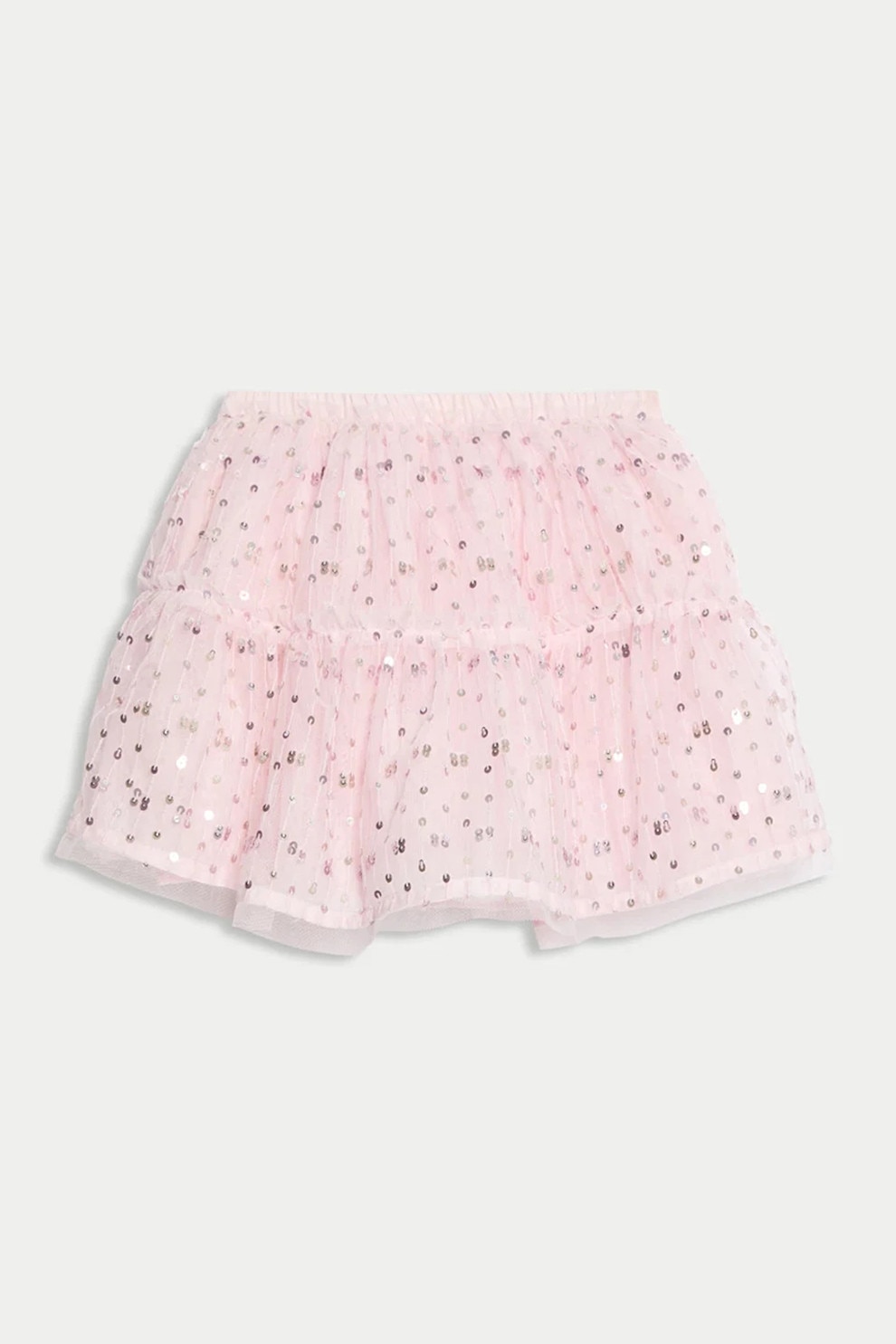 Marks & Spencer, Fusta cu tul si paiete, Roz deschis, 98-104 CM