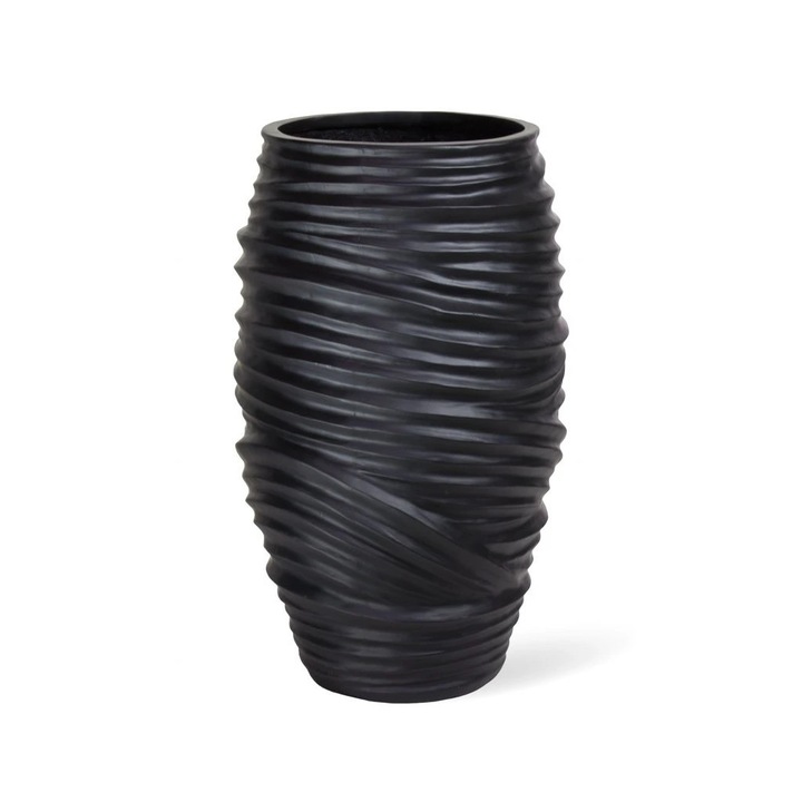 Ghiveci, A LA MAISON, 47x70 cm, negru, material plastic