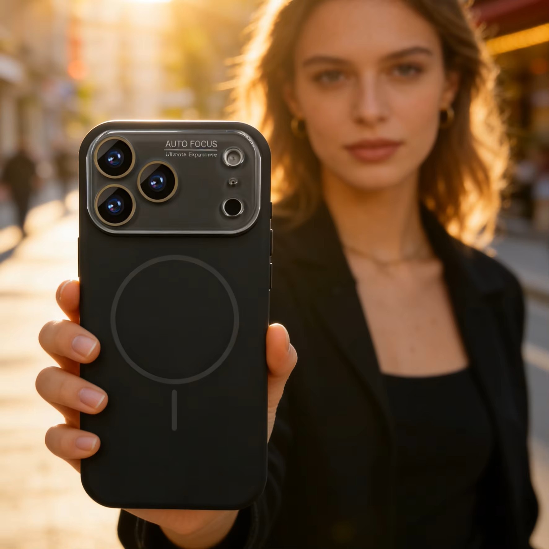 Husa pentru iPhone 17 Pro, Silicon Catifelat cu Interior din Microfibra, Compatibila cu MagSafe, Protectie Completa Camera, Gri