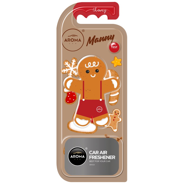Odorizant auto set Aroma Car Xmas Manny Boy, fructat, 1g, Polonia