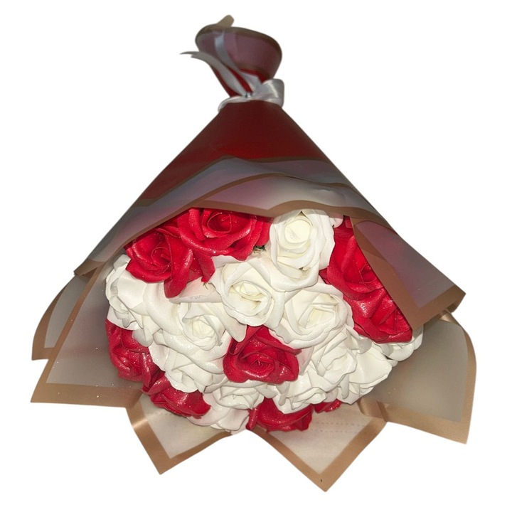 Buchet 21 trandafiri de sapun