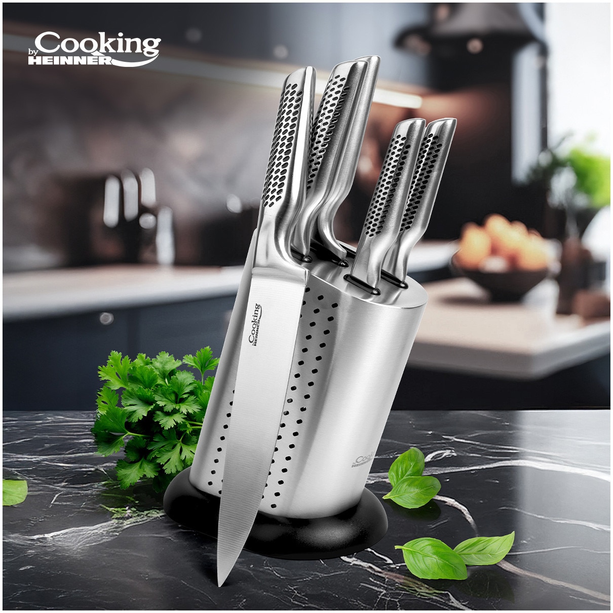 Set cutite 6 piese Cooking by Heinner Skyline, inox - eMAG.ro