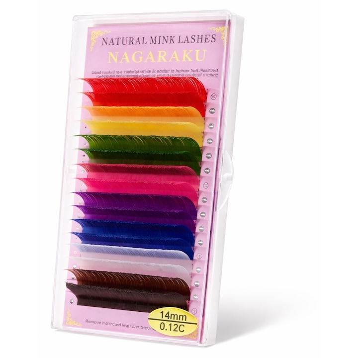 Gene false multicolore pentru machiaj