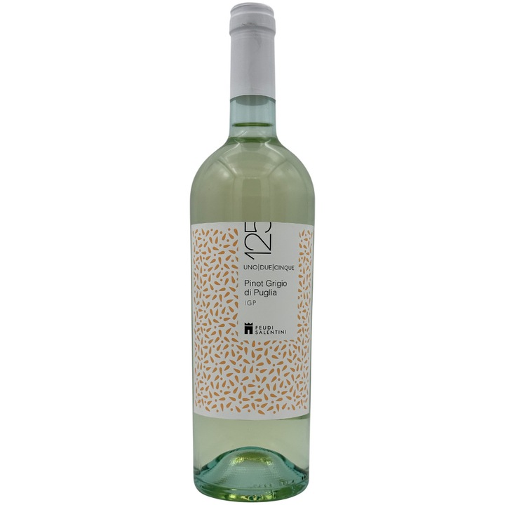 Vin Alb Feudi Salentini, 125 Pinot Grigio di Puglia, Sec, 0.75l