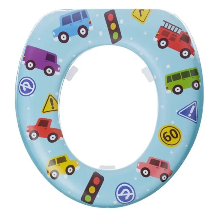 Reductor WC pentru copii, vehicule colorate, 29x27cm
