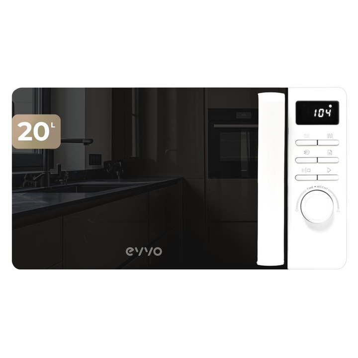 Cuptor cu microunde EVVO M20, alb