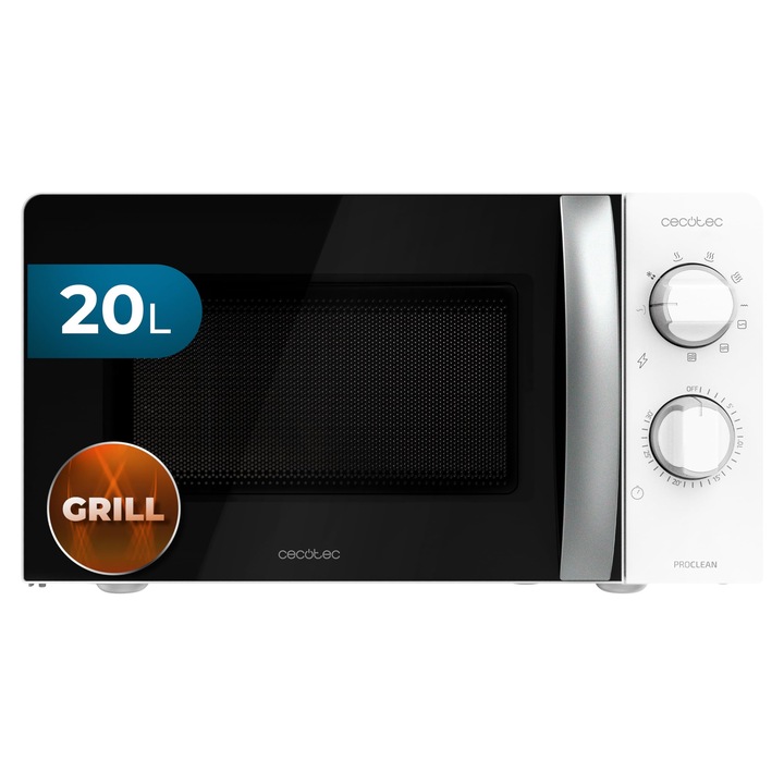Cuptor cu microunde CECOTEC ProClean 2110, 20 litri, 700 wati, alb