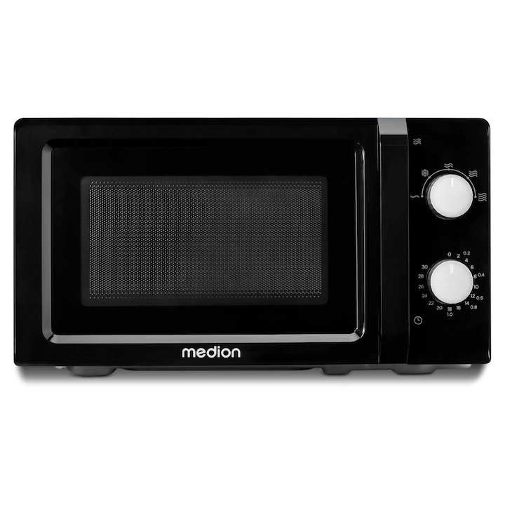 Cuptor cu microunde Medion MD11475, 20 litri, 700 wati, compact, negru