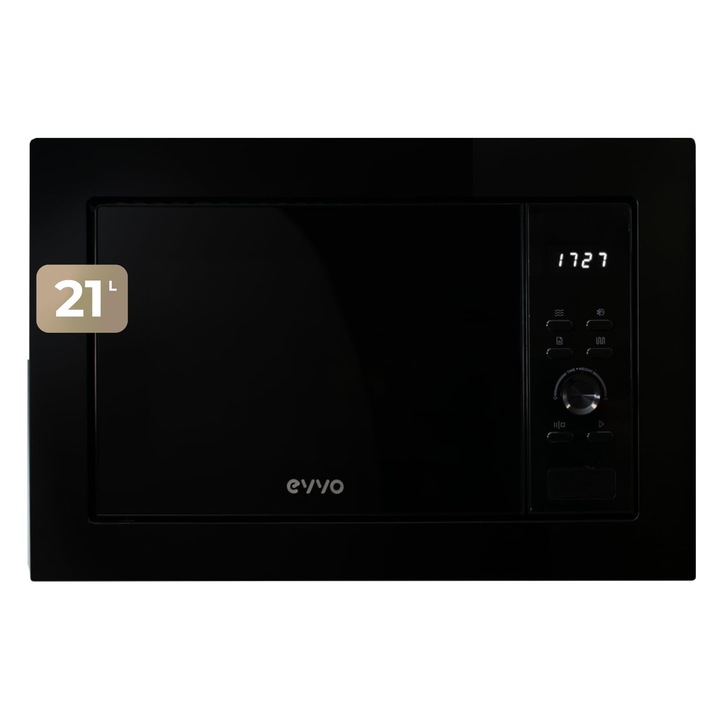 Cuptoare cu microunde EVVO Mi30, integrabile, negre