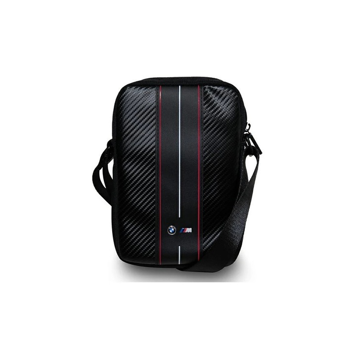 BMW BMTB10COMSCAKR 10" táska Carbon Red Stripes fekete