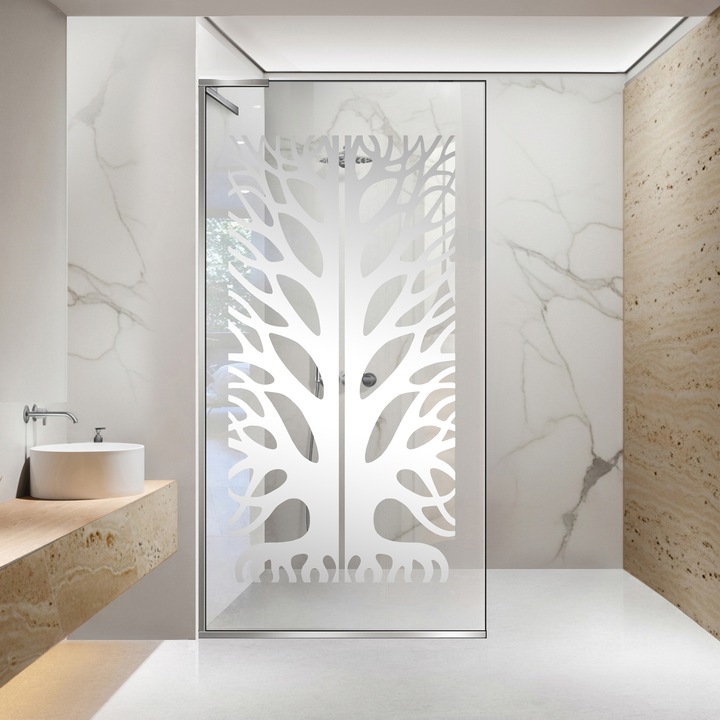 Paravan dus walk-in Aqua Roy ® Minimal Inox, model Eden incolor, feronerie full inox, sticla 8mm clara, securizata, anticalcar, 100x195 cm