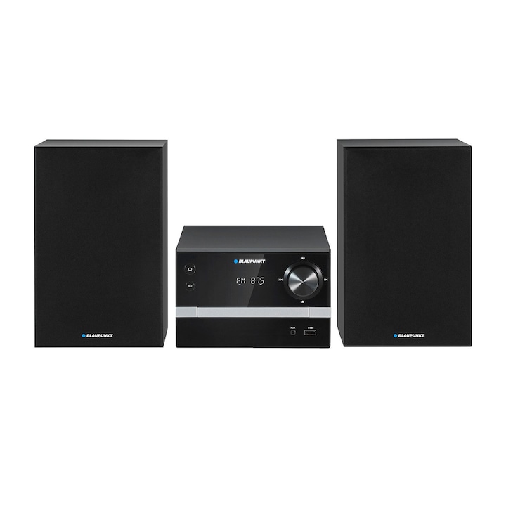 Микросистема Blaupunkt, Bluetooth, FM радио, RMS мощност 20 W, часовник с функция аларма, CD/MP3/USB/AUX, MS9BT