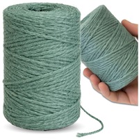 Sfoara Iuta Naturala Premium Decorativa Verde 6.35mm 57.9m, Coarda Multifunctionala Ecologica, Rezistenta la Uzura si Intemperii pentru Gradina, Artizanat, Ambalare, Proiecte DIY, Uz Interior si Exterior