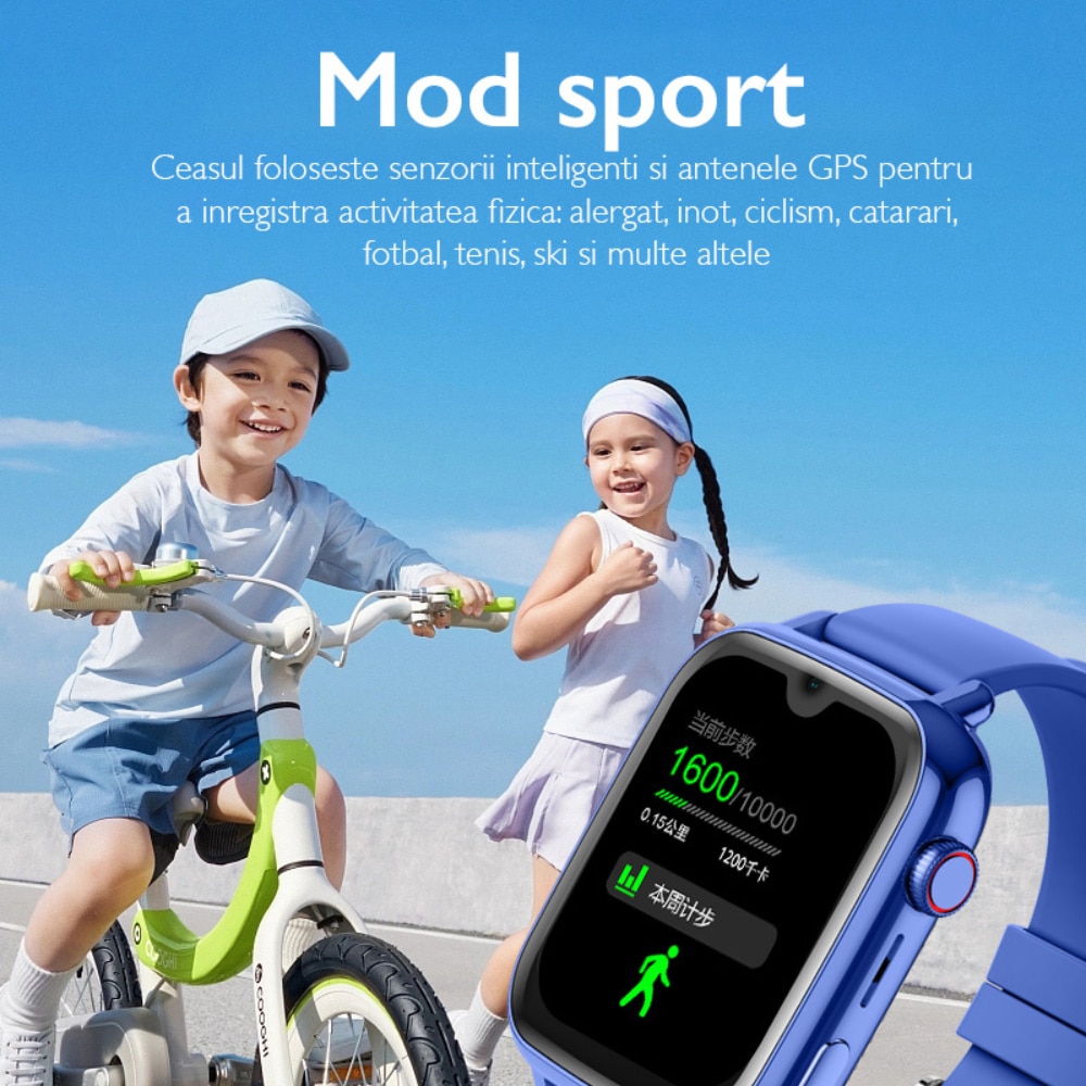 Ceas Smartwatch GPS Copii Cu Localizare Si Telefon Techone® KT34 Maxi ...