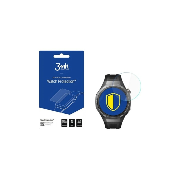 3MK FlexibleGlass Watch Huawei Watch GT5 Pro 46mm készülékhez hibrid üveg kijelzővédő